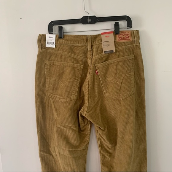 Levi’s Low Pro Mid Rise Straight Leg Corduroy Pants Tan Womens 31x30 - Picture 5 of 12